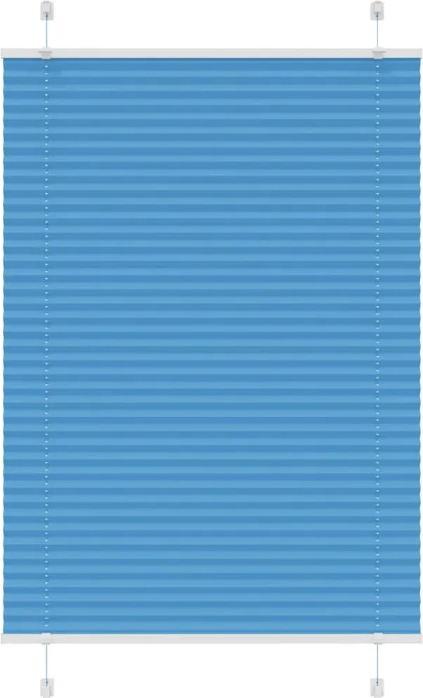 vidaXL Jaluzea plisată Albastru 100x150 cm Lățime țesătură 99,4 cm