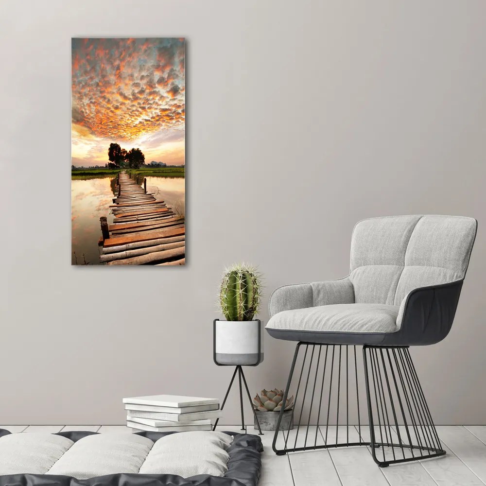 Print pe canvas Pod de lemn