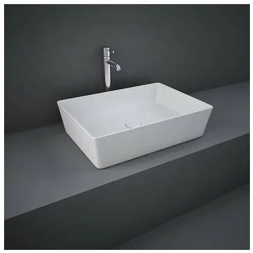 Lavoar pe blat Rak Feeling rectangular 50 cm alb mat
