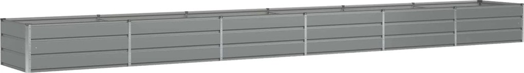 vidaXL Jardinieră Gri deschis 600 x 80 x 45 cm Oțel