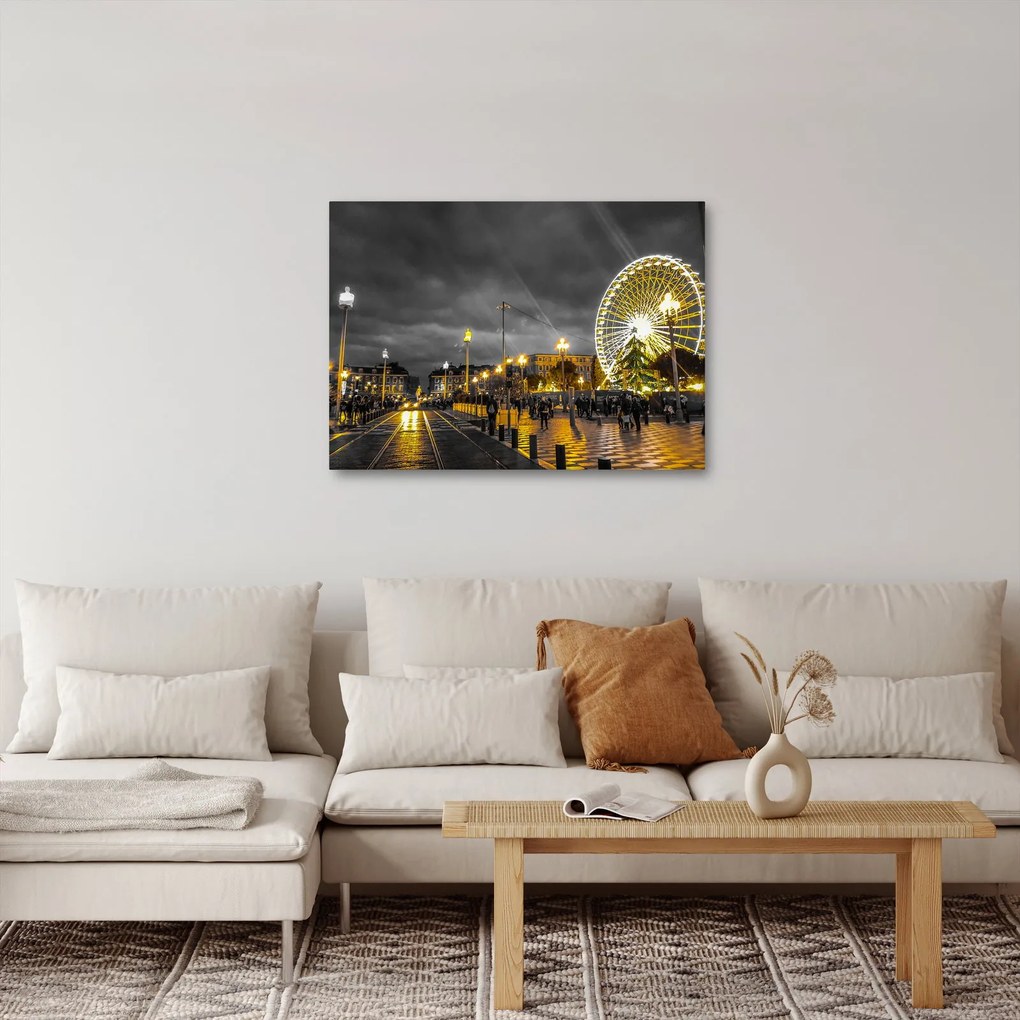 Tablou carusel în amurg (70x50 cm)