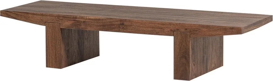 Măsuță de cafea în culoare naturală închisă din lemn de acacia 48x152 cm Eron – WOOOD