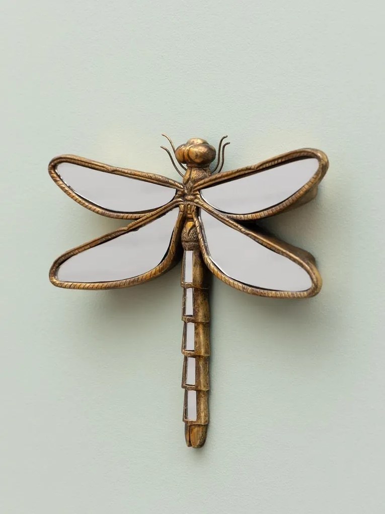 Oglinda decorativa, de perete, din rasina, Dragonfly