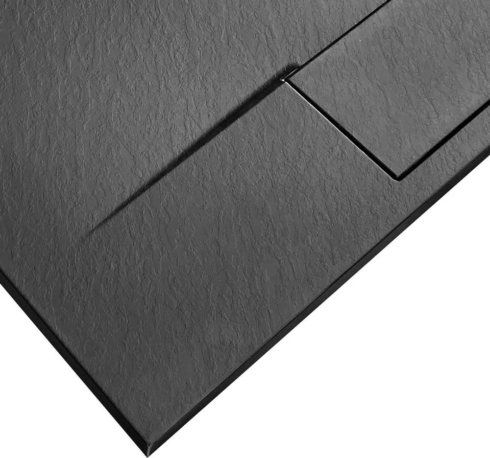 Cadita de dus Bazalt long 90x120 cm negru