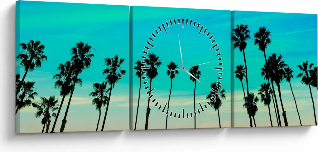 Tablou - California (cu ceas) (90x30 cm)