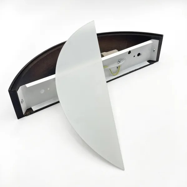 Brilagi - Aplică LED de perete CARVALHO SMOKEY 1xE27/60W/230V, stejar