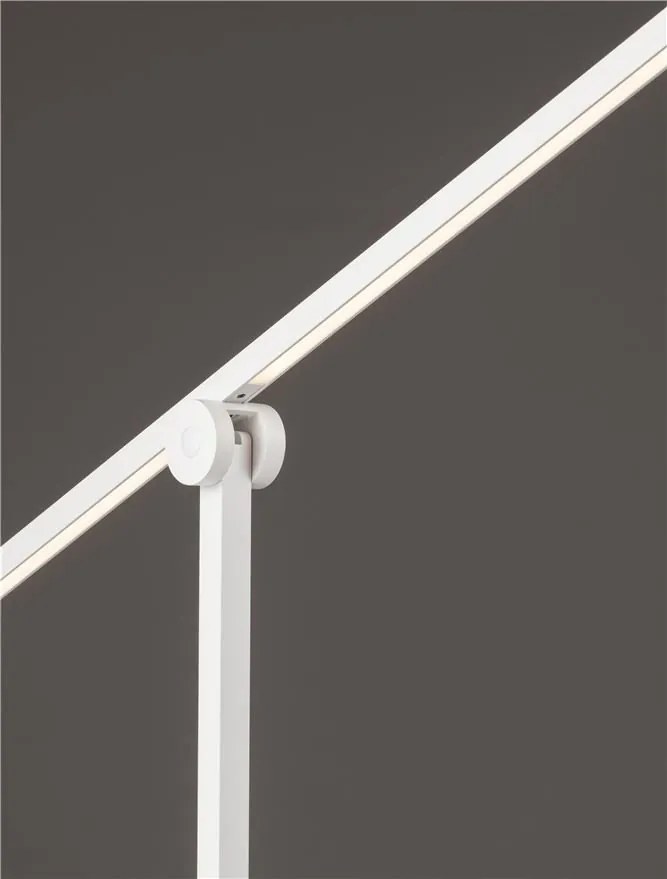 Lampa LED dimabila de birou directionabila TENSO alba