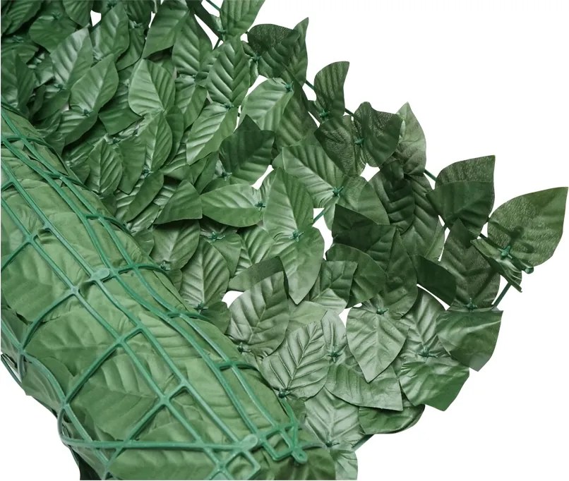 Gard viu artificial verde decorativ cu frunze verzi 300x150cm