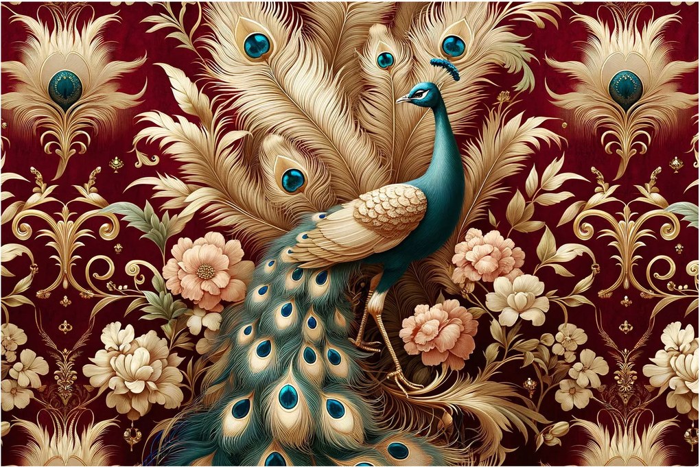 Tablou – Păun elegant (90x60 cm)
