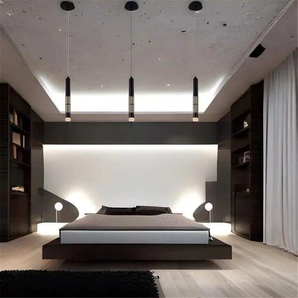 Globo 15630H - Lustră LED suspendată pe cablu PENNY LED/12W/230V 3000K neagră