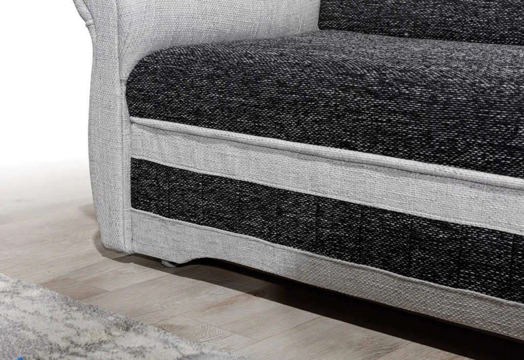 Supermobel Colțar extensibil LORD II, 250x105x190, Berlin02/Soft17, stânga