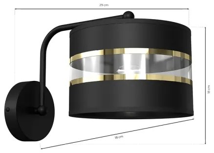 Corp de iluminat flexibil ULTIMO 1xE27/60W/230V negru