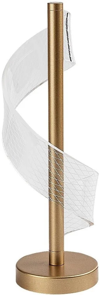 Veioza/Lampa de masa LED din metal auriu Zofrael