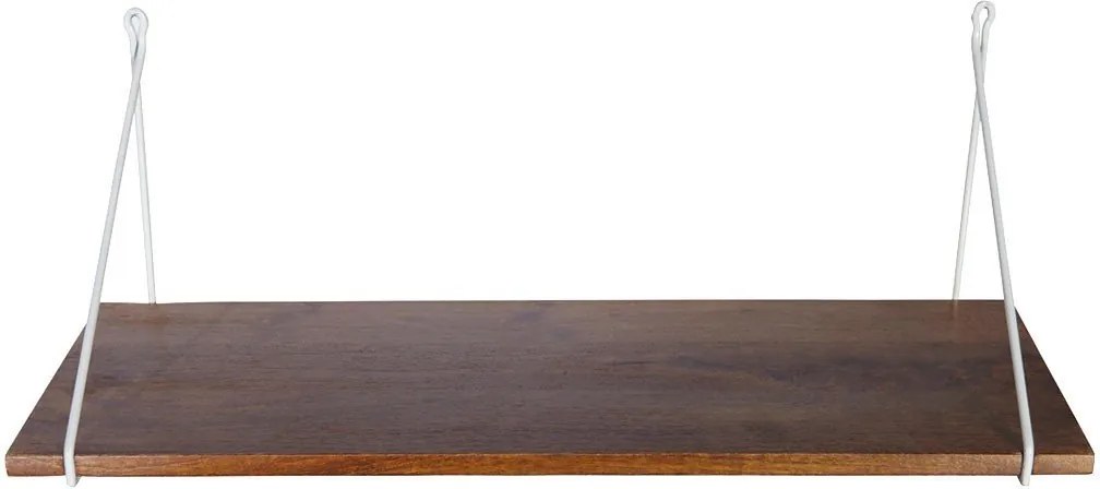 Raft cu Prinderi Metalice - Lemn Gri lungime(70cm) x latime(24cm)