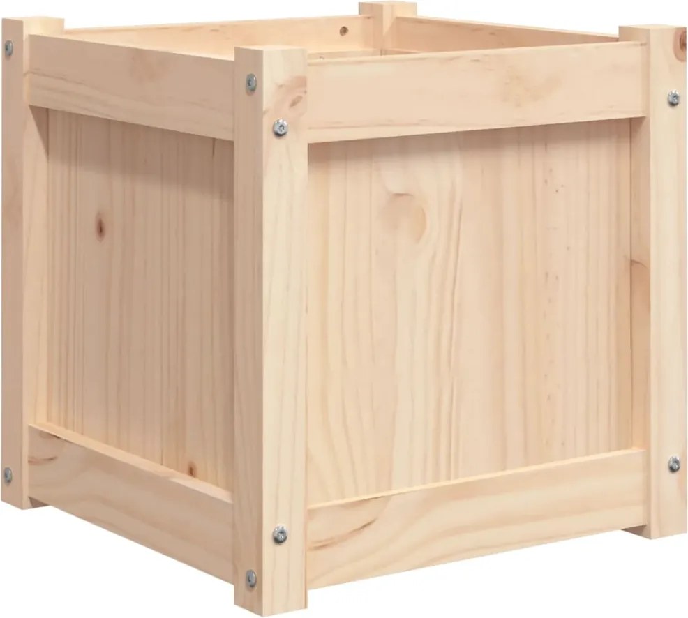 vidaXL Jardinieră de grădină, 40x40x40 cm, lemn masiv de pin