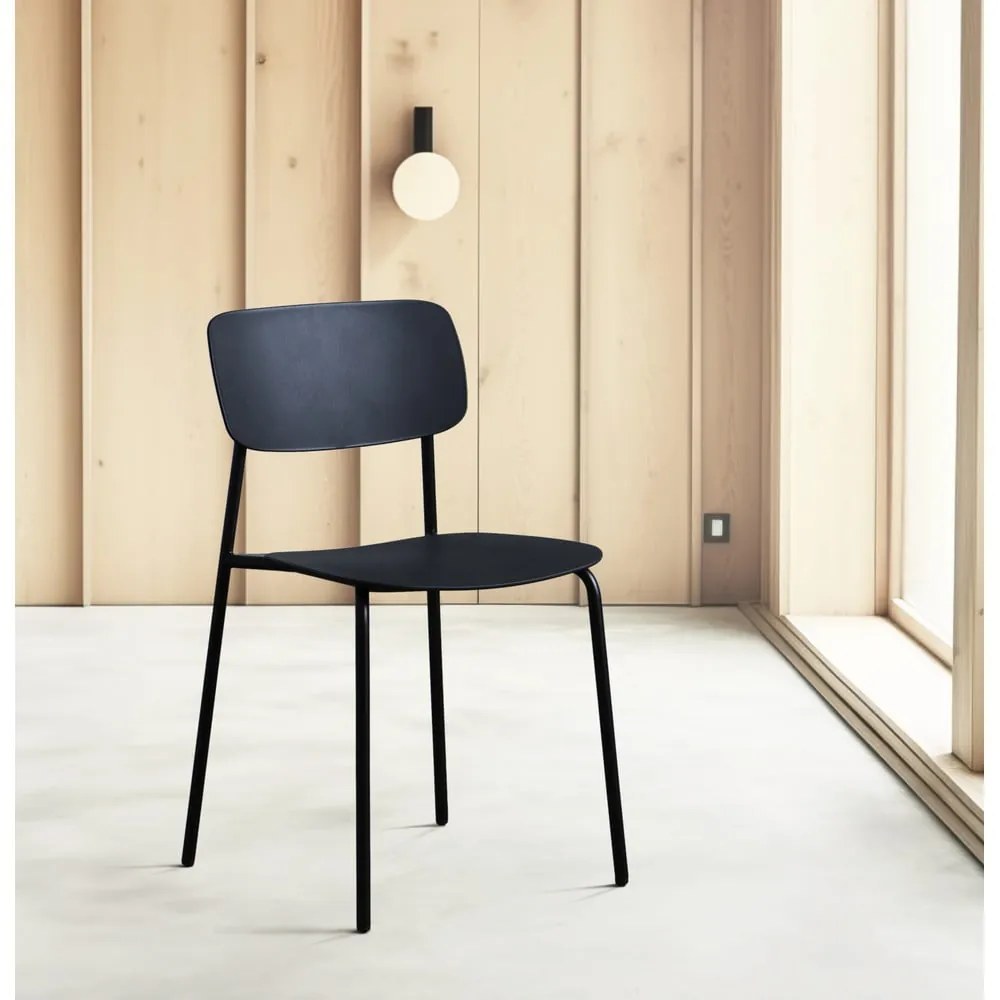 Scaune de dining negre 2 buc. Kirkland – Unique Furniture