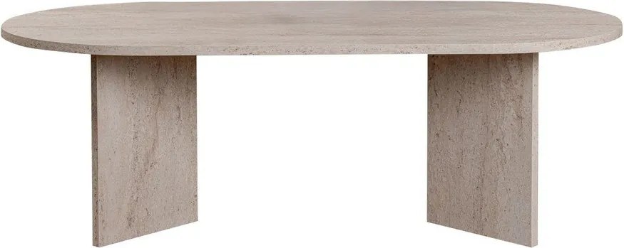 Măsuță de cafea bej cu aspect semi-lucios 60x119 cm Sable – Kalune Design