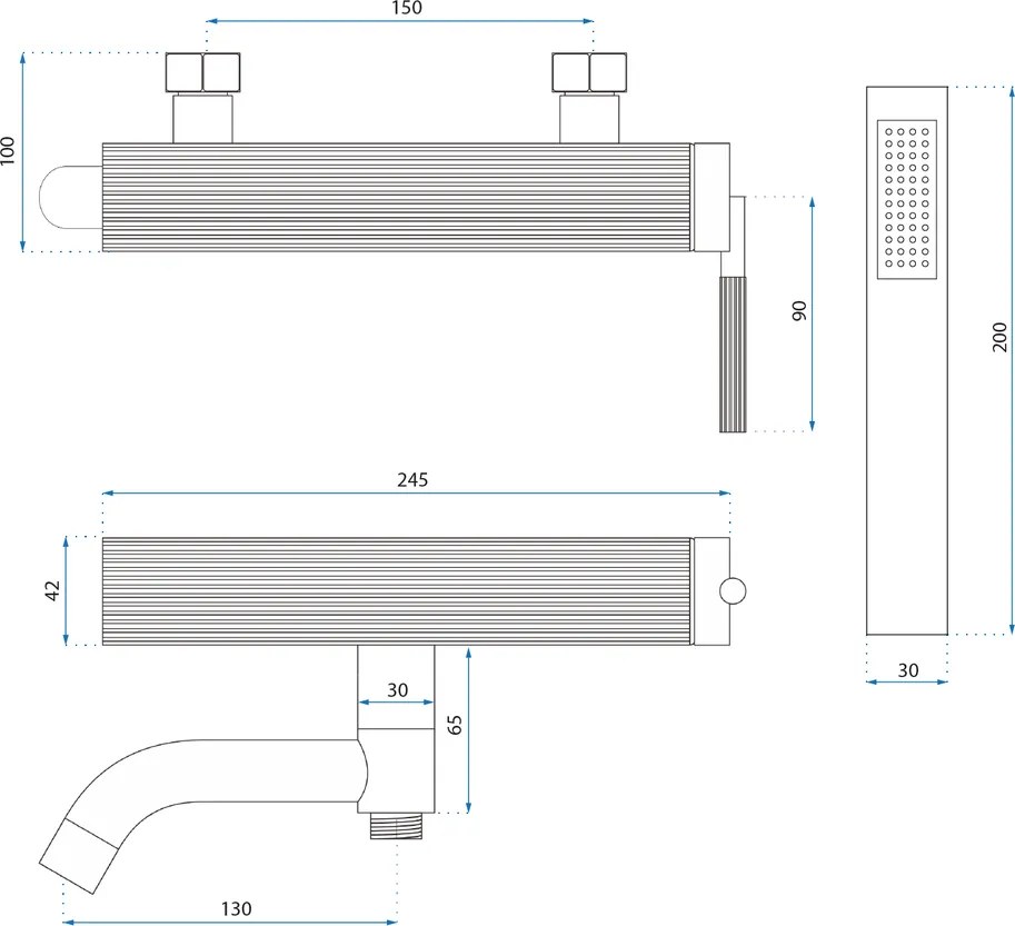 Baterie de cada REA Argon crom periat