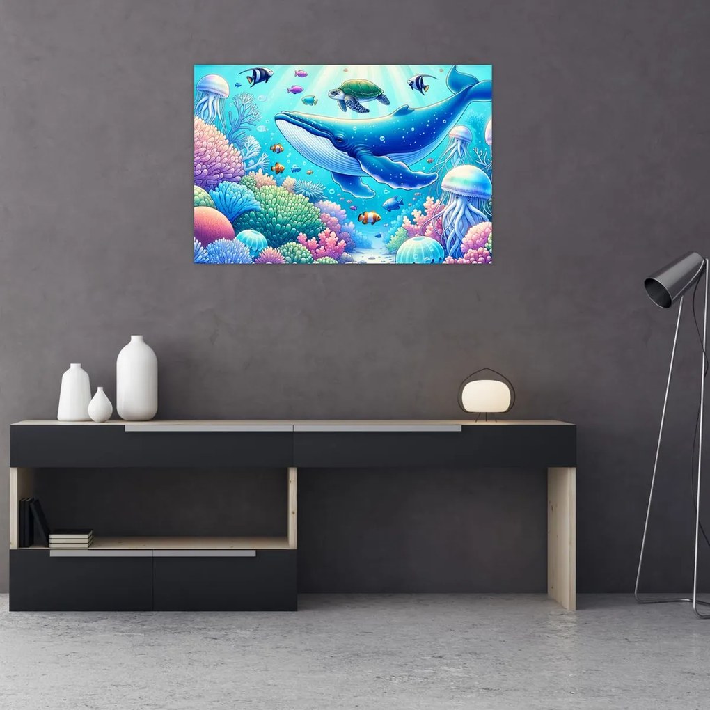 Tablou – Lume subacvatică (90x60 cm)