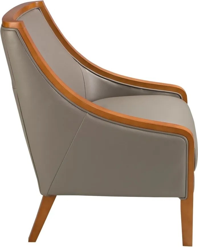 Fotoliu elegant design LUX Grey leather