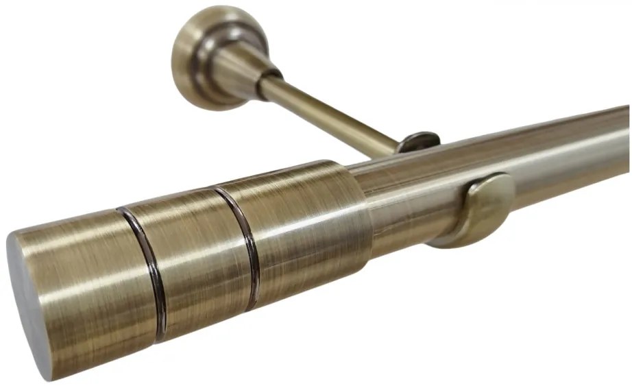Galerie fara inele CYLINDRUI /25 - aur antic (Alege marime: 360 cm)