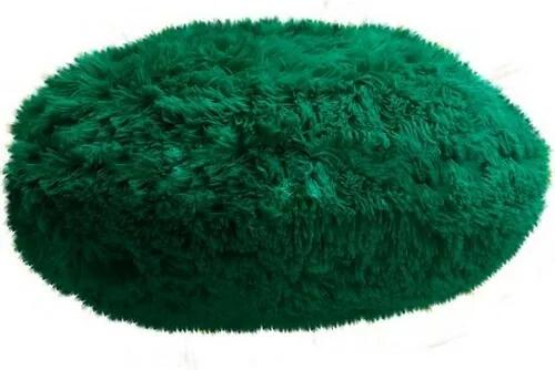 Pernă rotundă Domarex Queen, verde închis, 50 cm