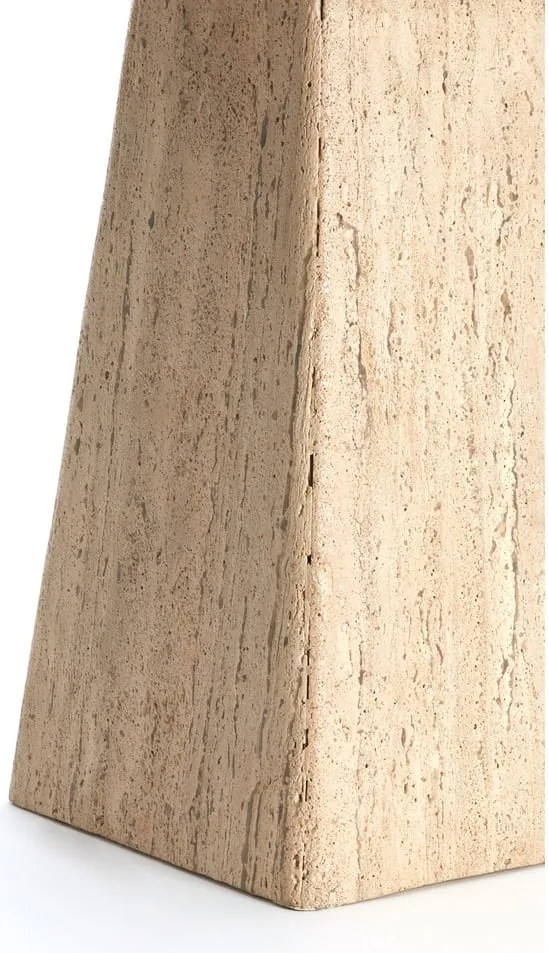 Măsuță auxiliară cu blat din piatră 40x40 cm Kepami – Light &amp; Living