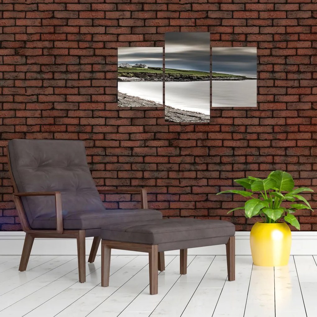 Tablou cu lac în amurg (90x60 cm)