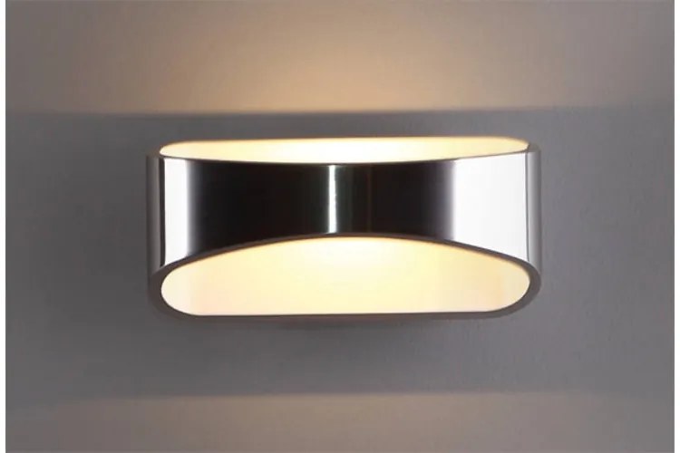 Aplica de perete LED Hugo alb/ argintiu W0053 MX