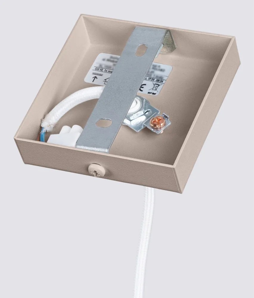 Lustră taupe din metal Gleam – Sollux