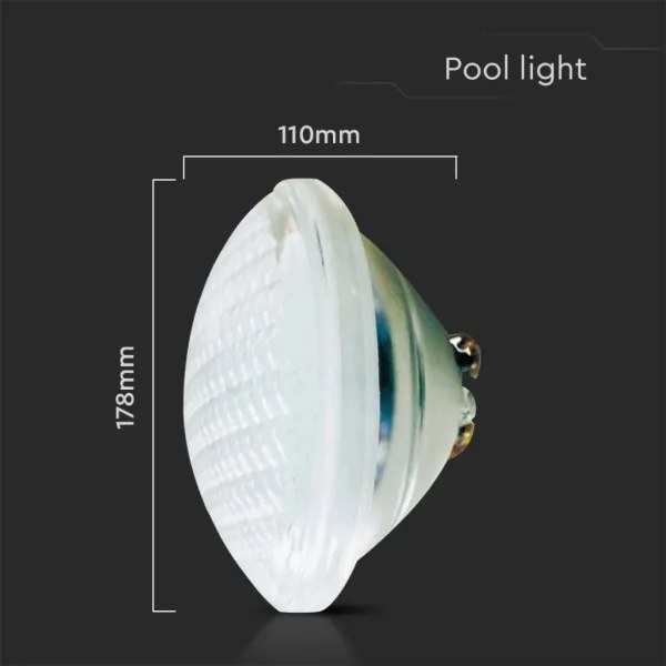 Bec LED pentru piscină LED/25W/12V IP68 6500K