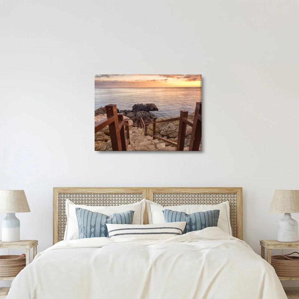 Tablou - Coborâre la mare (70x50 cm)