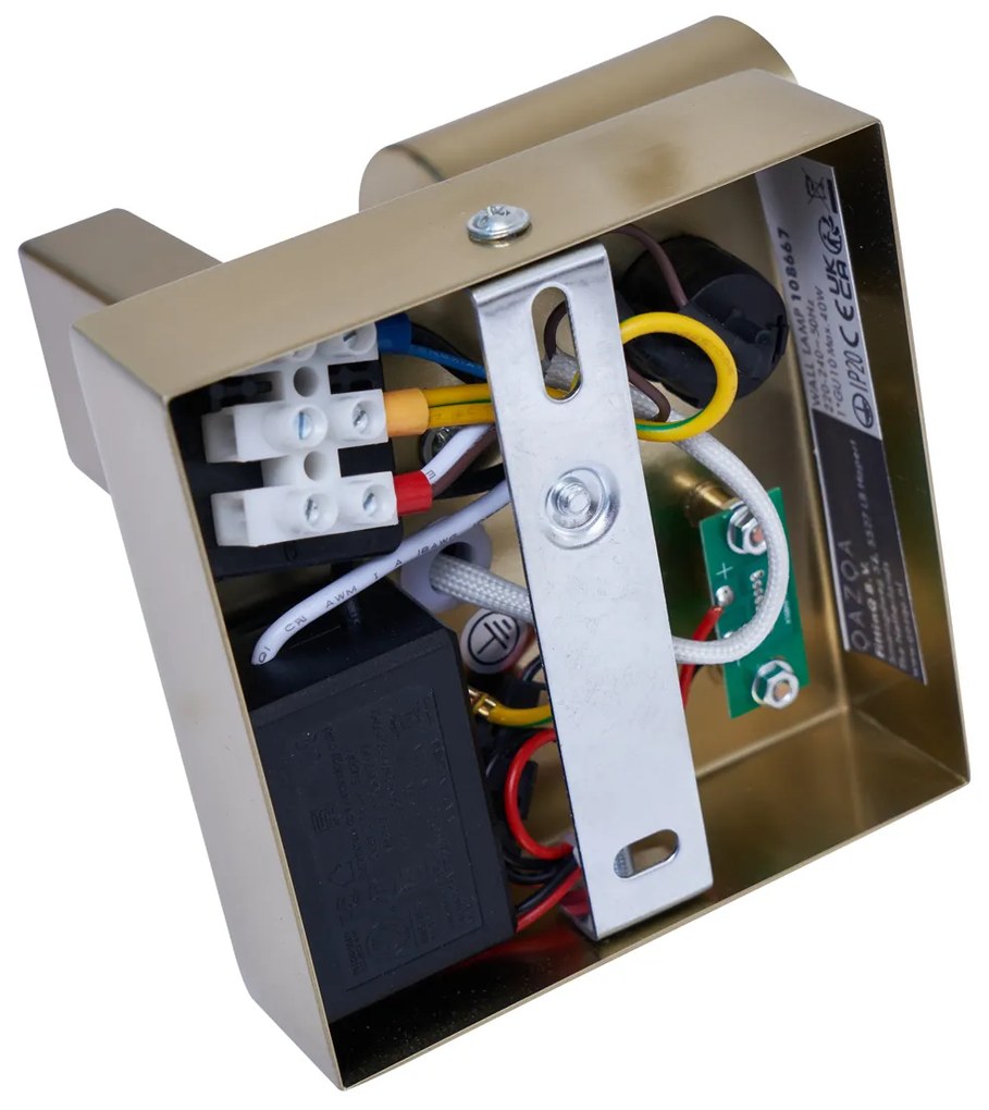 Plafonieră modernă de perete aurie cu USB-C înclinabilă - Rex