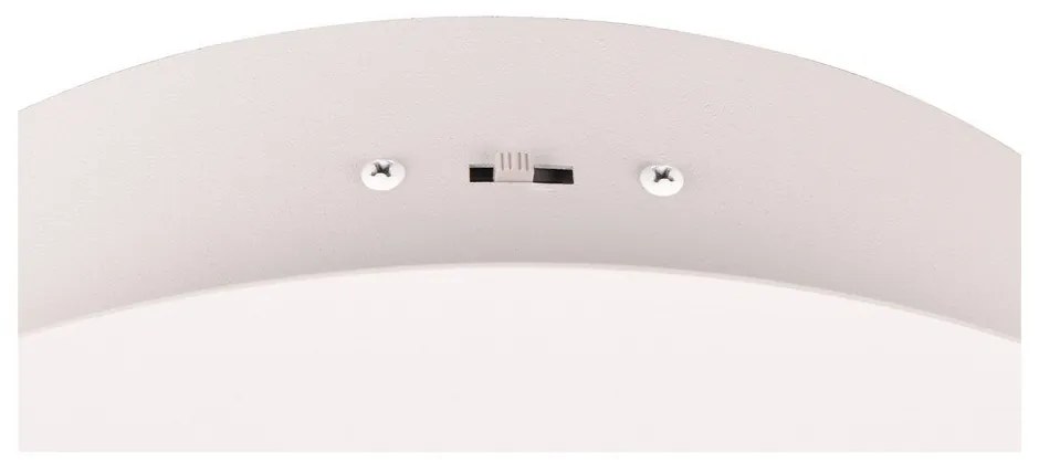 Plafonieră albă LED cu abajur din metal Nala – Trio Select