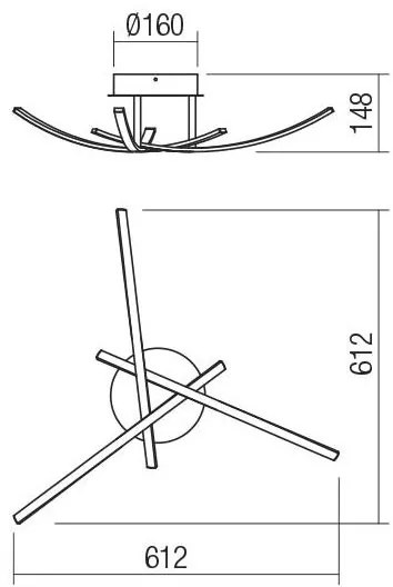 Plafonieră LED Redo 01-2184 SPATHA 3xLED/6W/230V 3000K alb