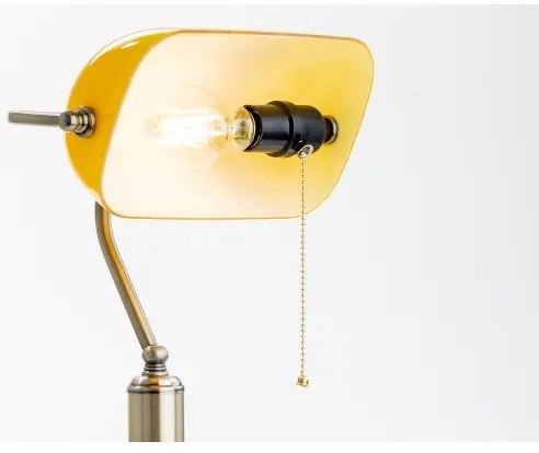 Lampă de masă Brilagi BANK OFFICE 1xE27/60W/230V alamă/portocaliu