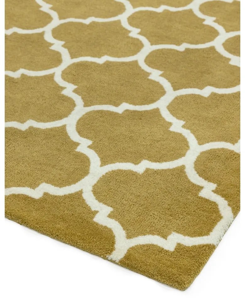 Covor galben ocru handmade din lână 160x230 cm Albany – Asiatic Carpets