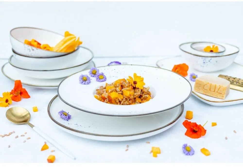 Mäser Set de 2 boluri Pintar Alb albastru puncte22 cm