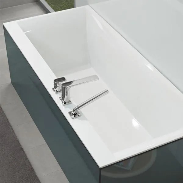 Cada pentru inzidire Villeroy & Boch, Squaro Edge, 170 x 75 cm, alb