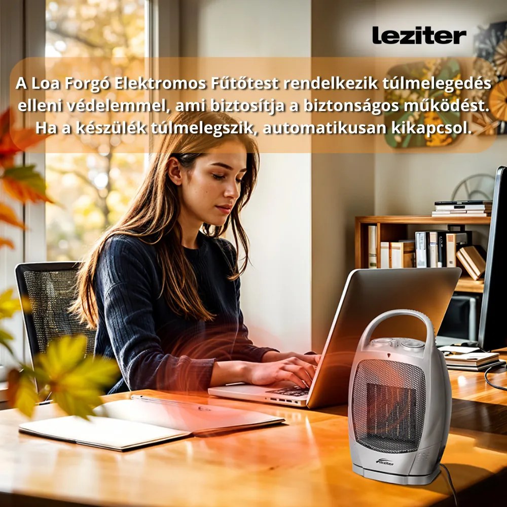 Încălzitor electric ceramic rotativ Loa 750W/1500W