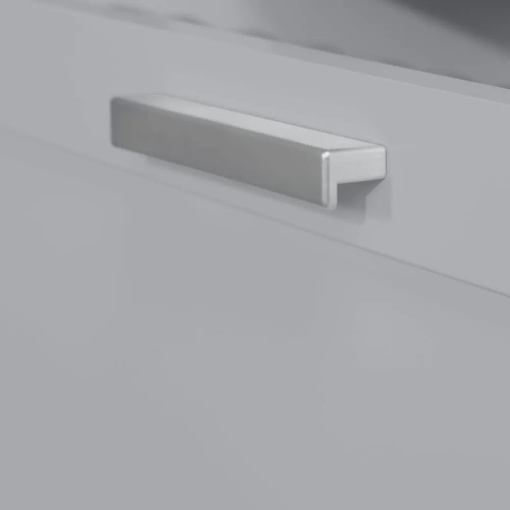 Comodă de copii gri cu masă de schimbat 87x100x75 cm Hamburg – Roba