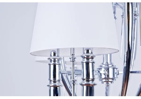 Azzardo AZ1389 - Lustră pe lanț DIABLO 12xE14/11W/230V alb