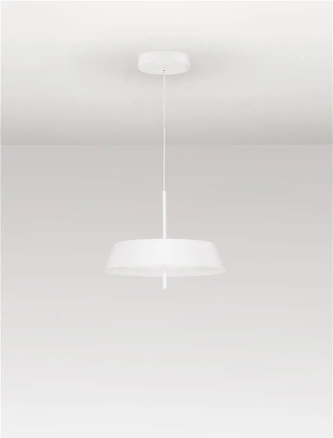 Lustra LED suspendata VELIO alb 45cm