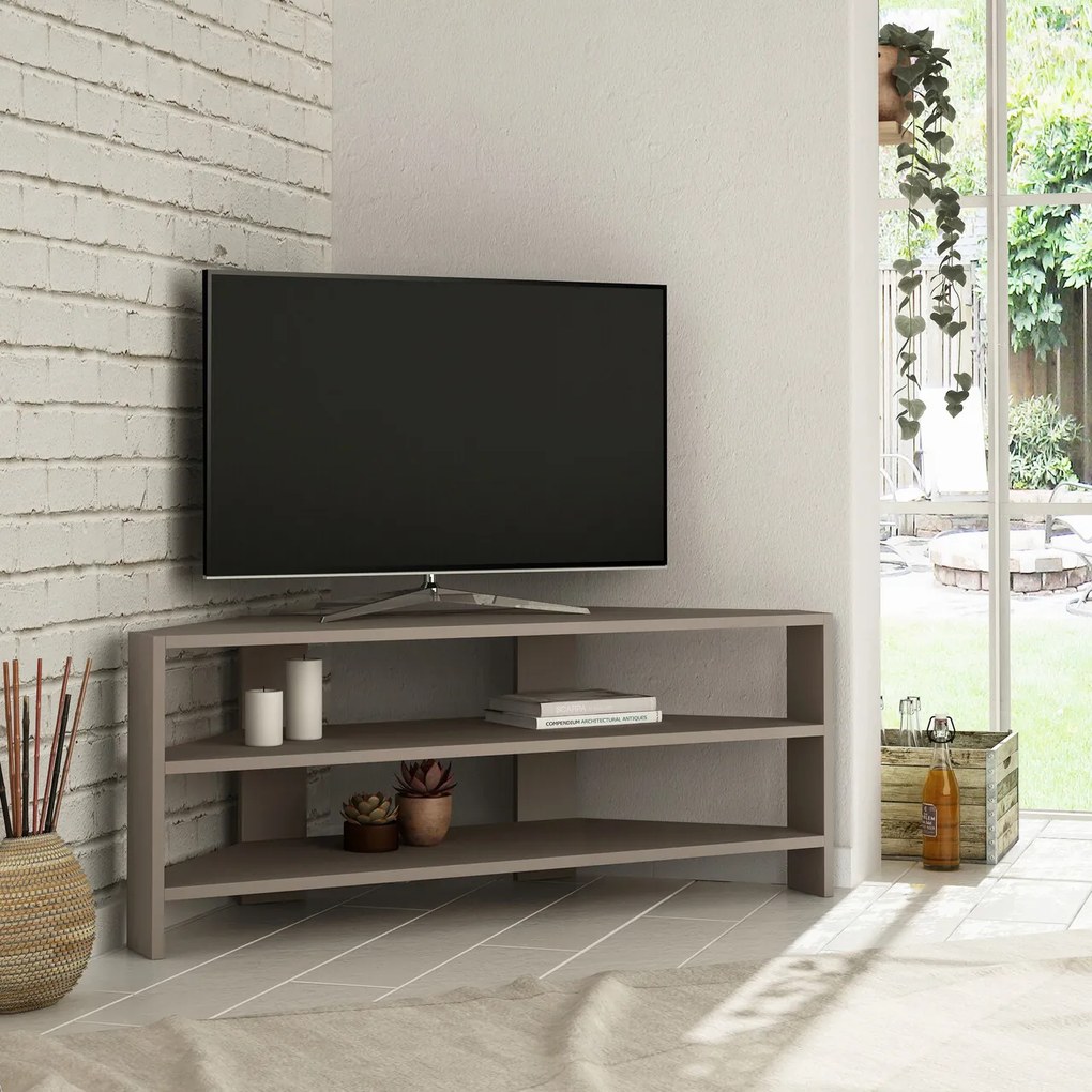 Comoda TV, Hanah Home, Thales Corner, 114x45x36 cm, Mocha