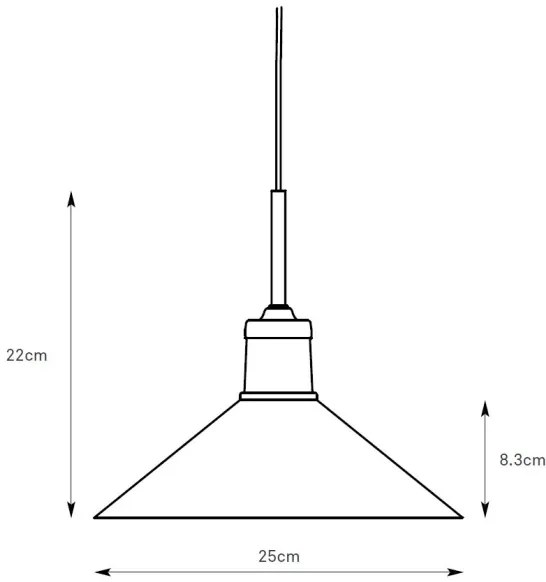 Lustră pe cablu Markslöjd 108867 VELA 1xE27/40W/230V alamă/alb