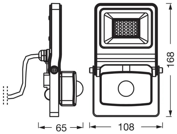 Osram - Proiector LED ENDURA cu senzor, 20W, 230V, 3000K, IP44