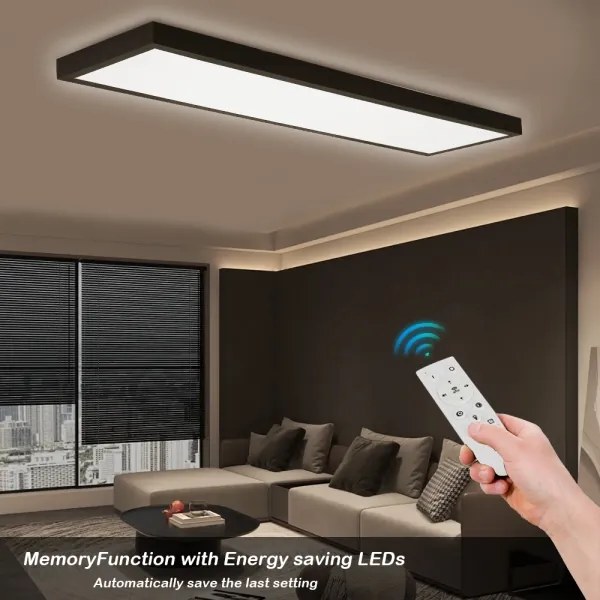 Brilagi-LED FRAME SMART Lampă de baie dimabilă LED/50W/230V IP44 negru + telecomandă
