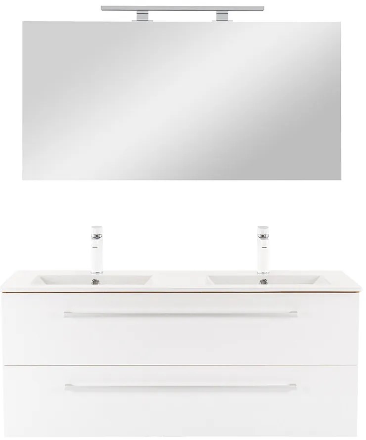 Mobilier complet de baie Vario Clam 120 stejar-alb