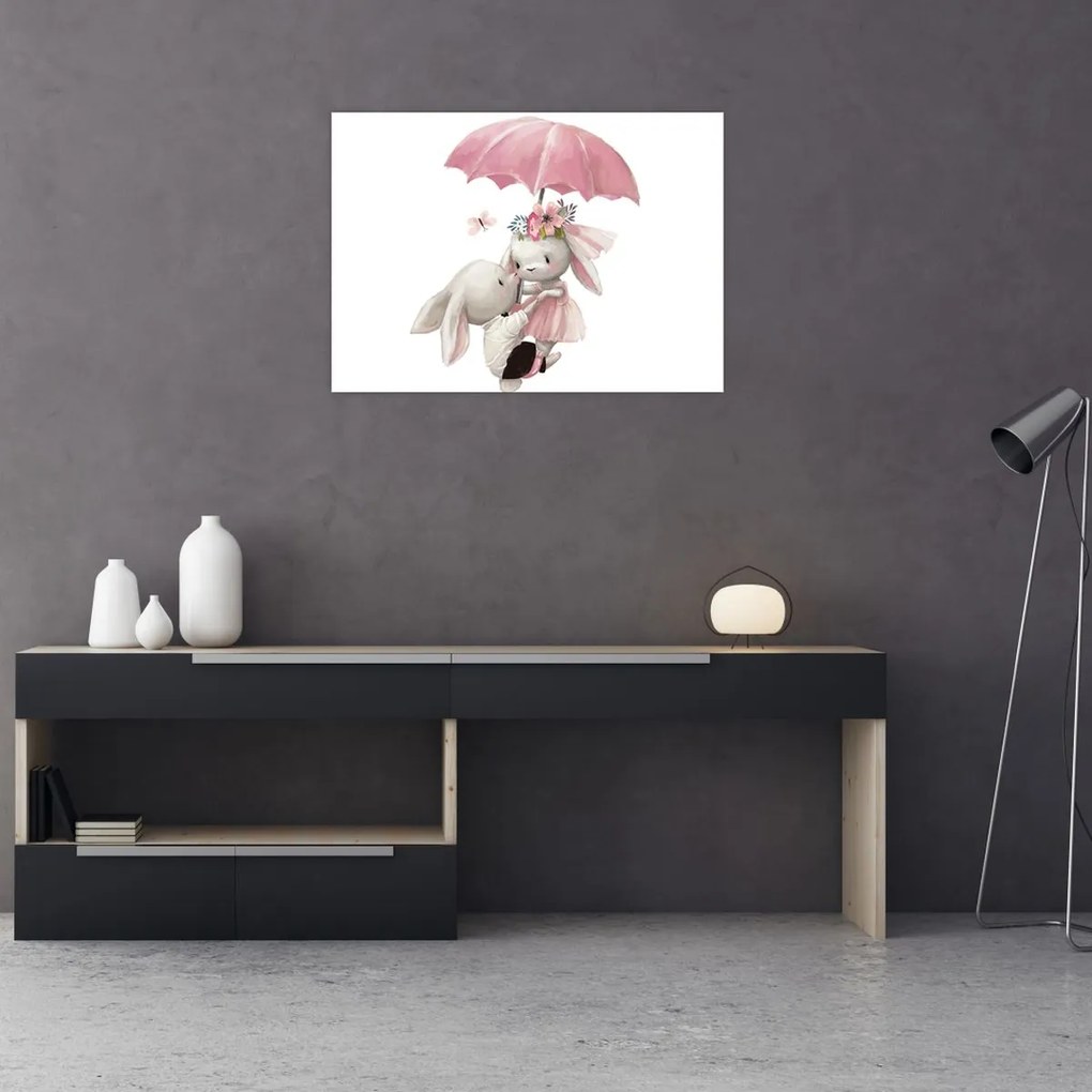 Tablou pe sticlă - Animăluț în acuarelă N⁰3 (70x50 cm)