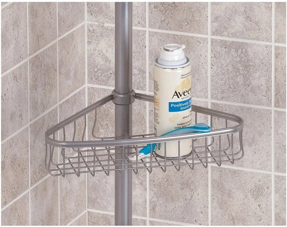 Raft telescopic de colț pentru baie iDesign York